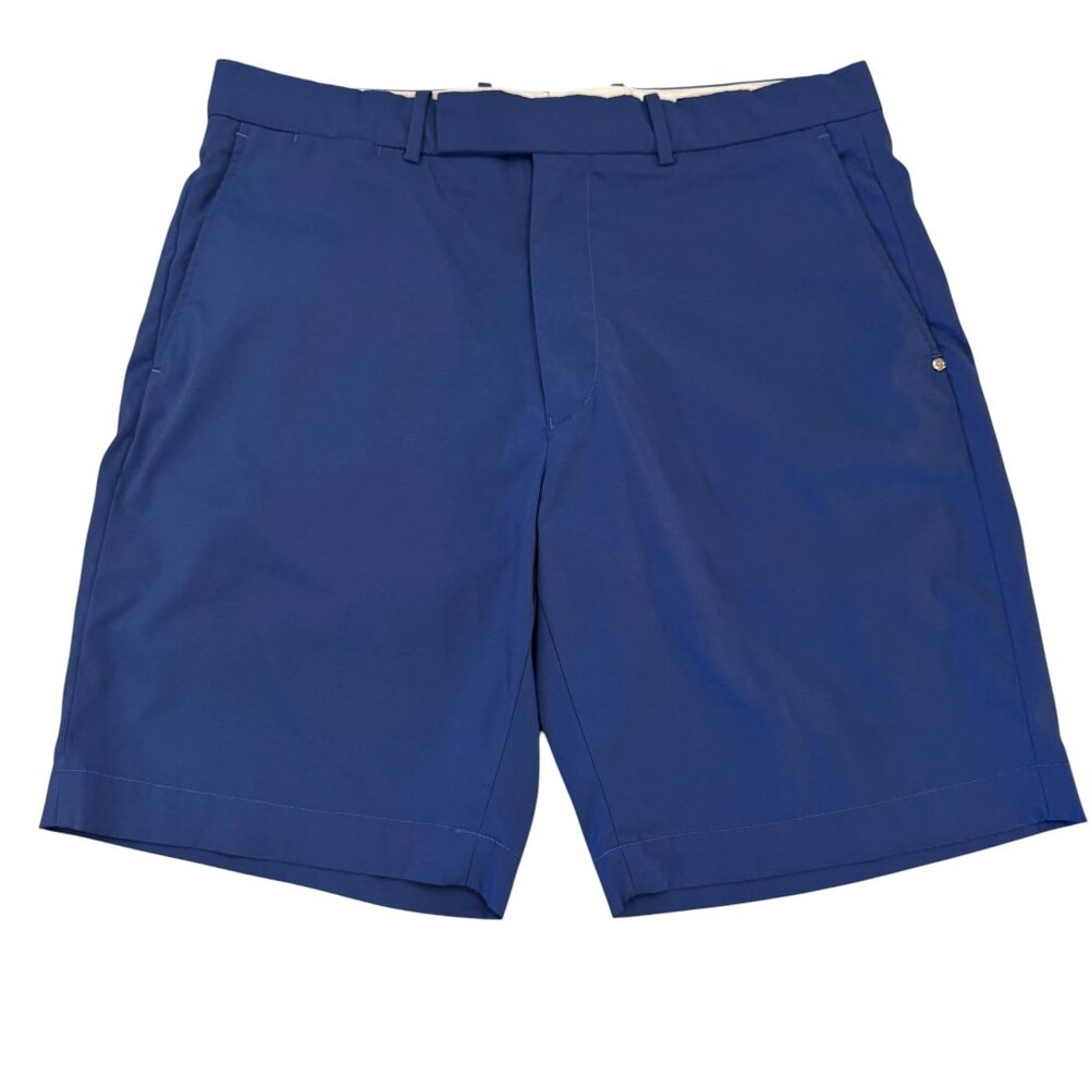 Like new! RLX RALPH LAUREN Blue Flat Front Golf Short Size 34
